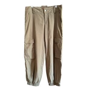 ALICE + OLIVIA | Olive Green Cargo Pants with Balloon Legs | Size 6